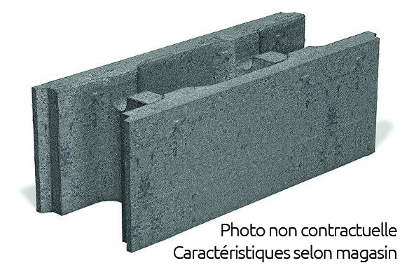 Bloc à bancher - 20cm x 20cm x 50cm